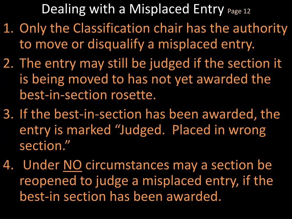 dealing with a misplaced entry page 12 1 only