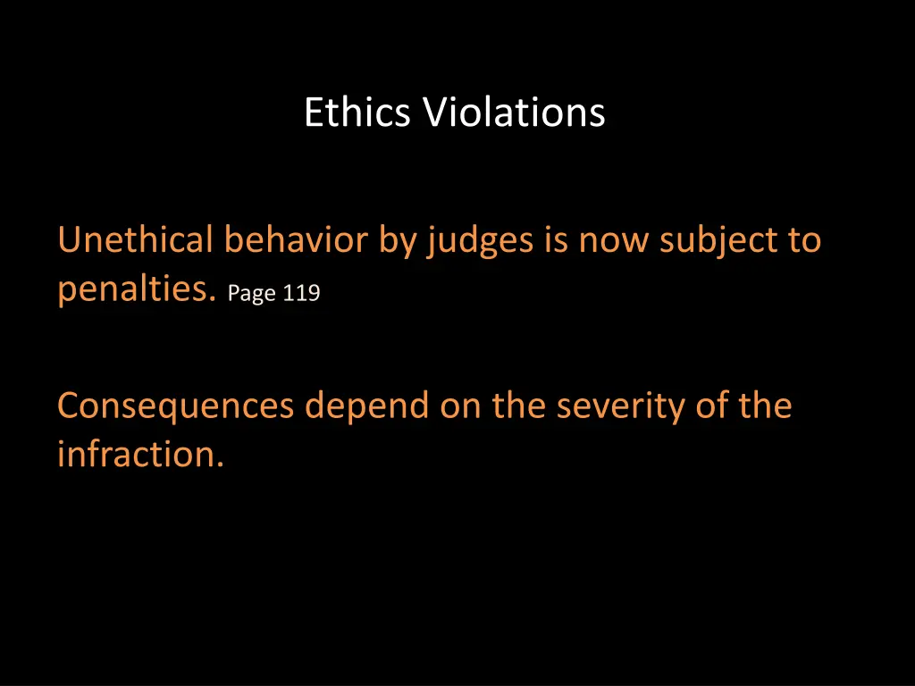 ethics violations