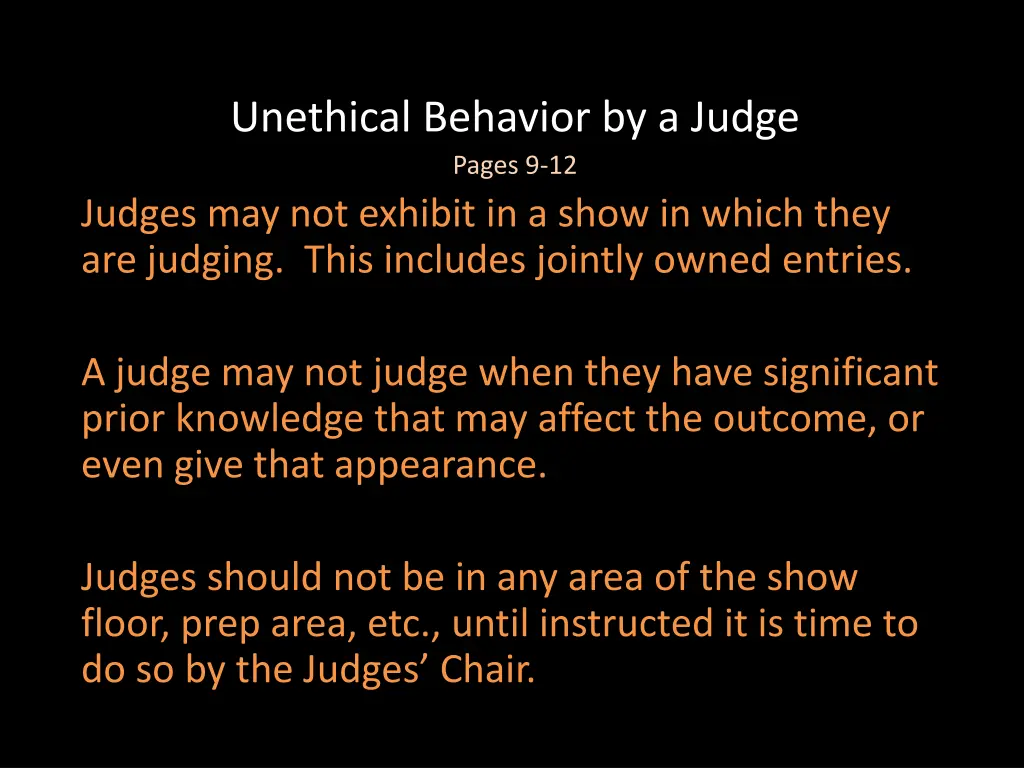 unethical behavior by a judge pages 9 12 judges
