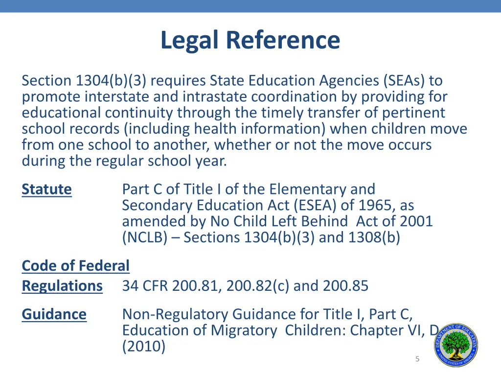 legal reference