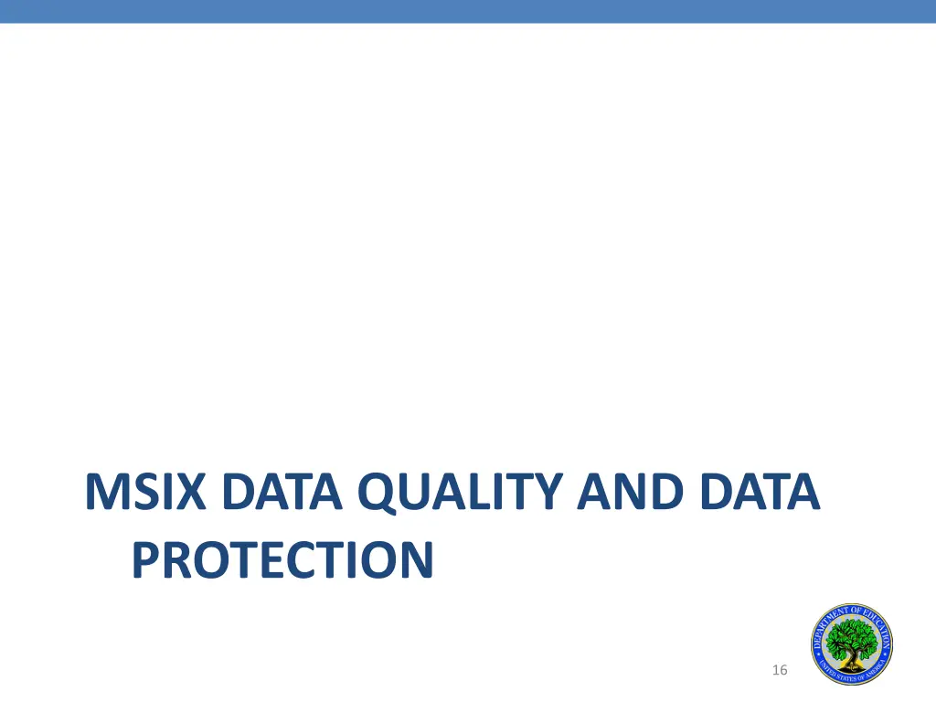msix data quality and data protection