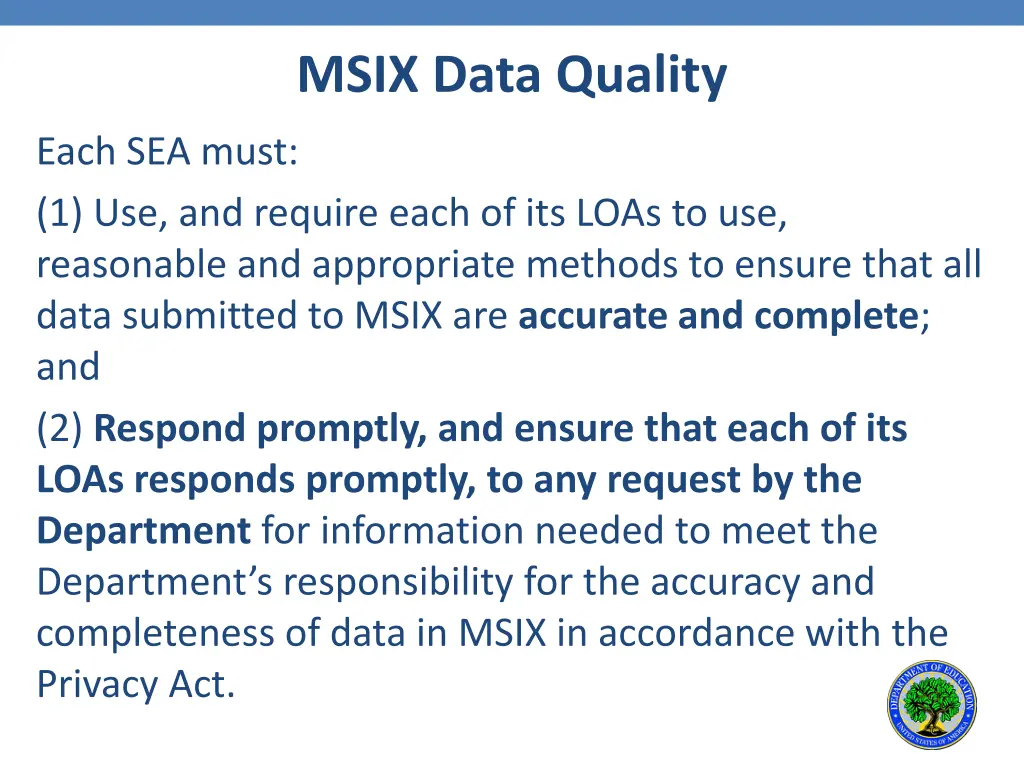 msix data quality