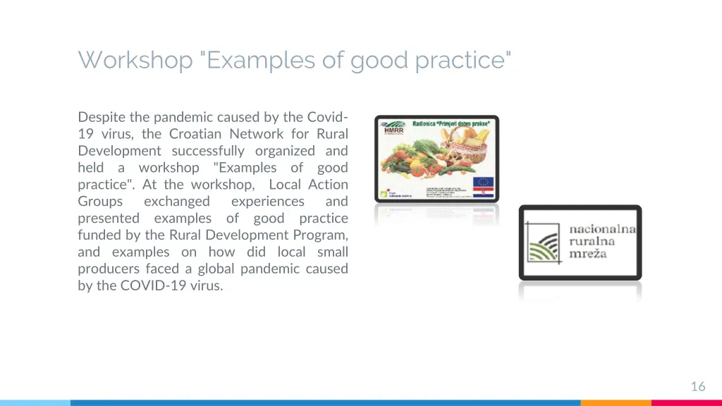 workshop examples of good practice