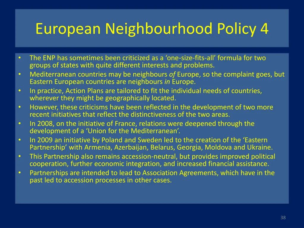 european neighbourhood policy 4