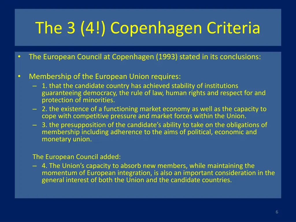 the 3 4 copenhagen criteria