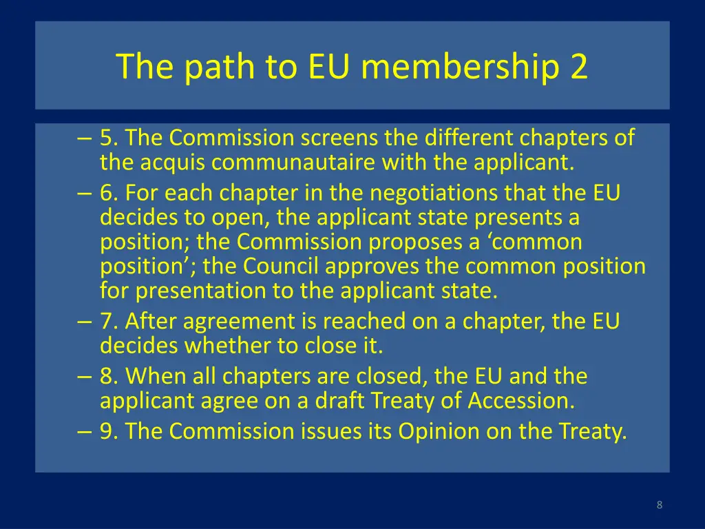the path to eu membership 2