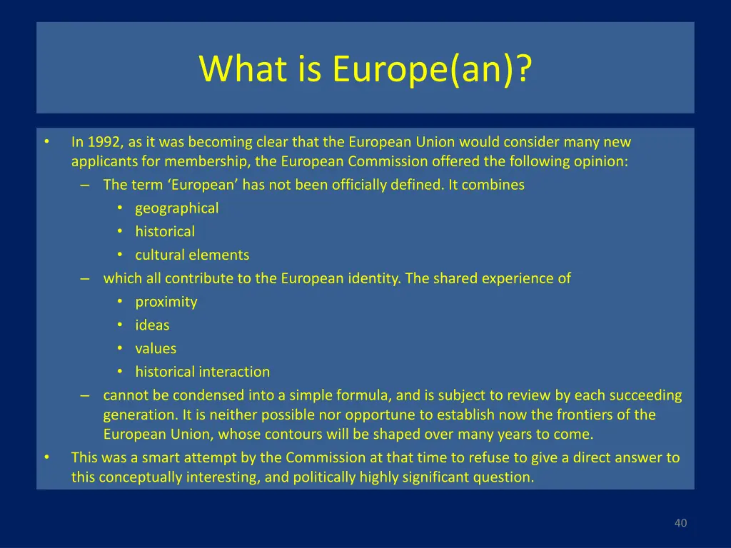 what is europe an
