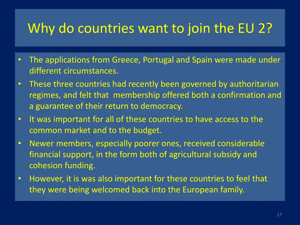 why do countries want to join the eu 2