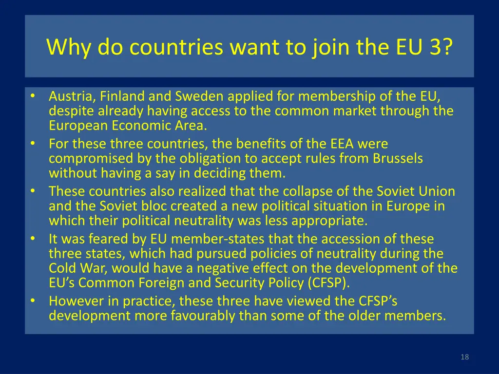 why do countries want to join the eu 3