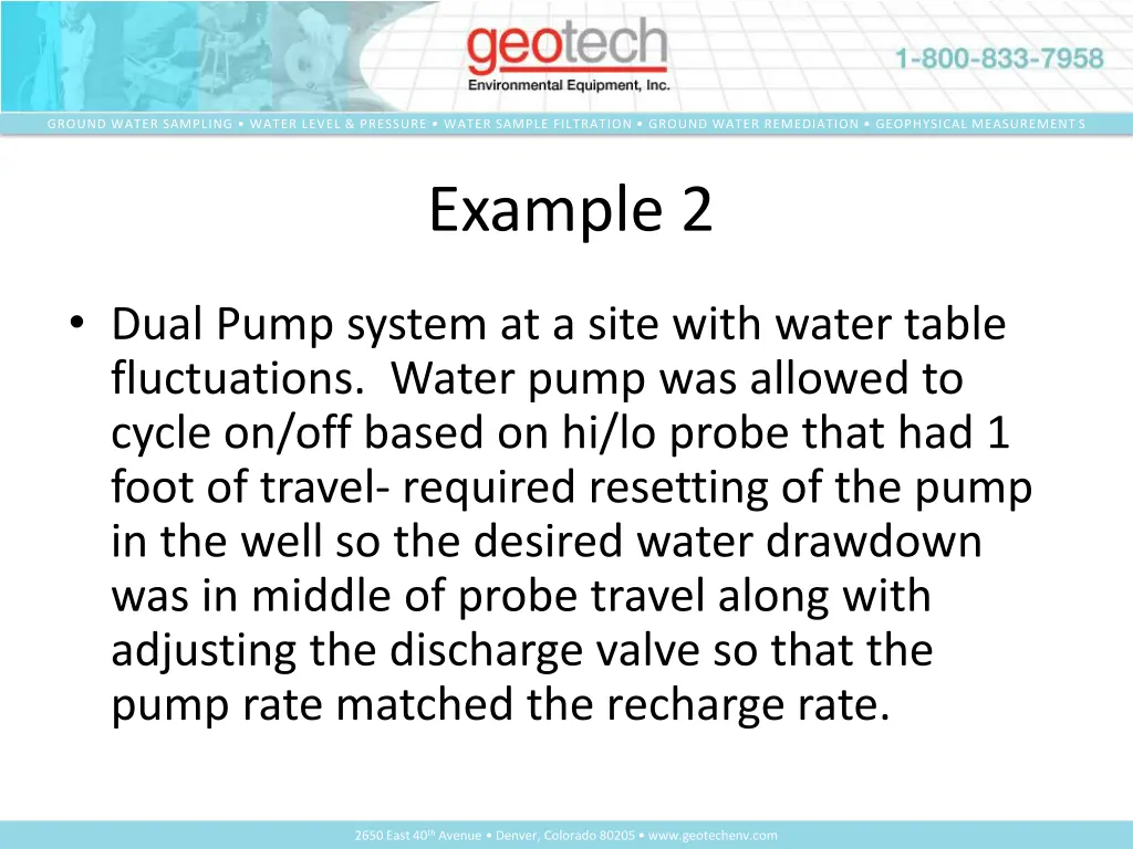 ground water sampling water level pressure water 19
