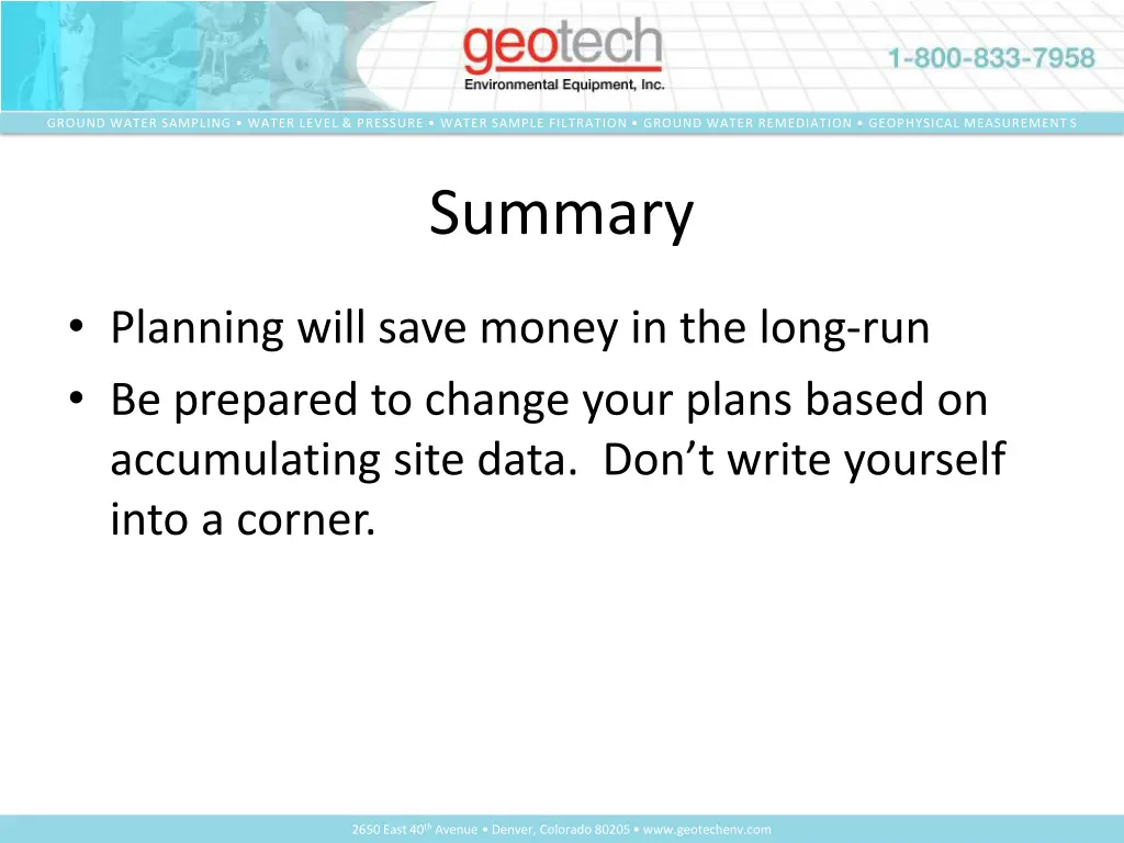 ground water sampling water level pressure water 31