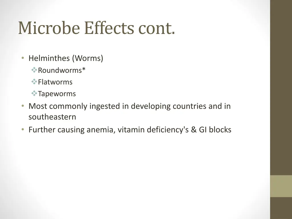 microbe effects cont 1