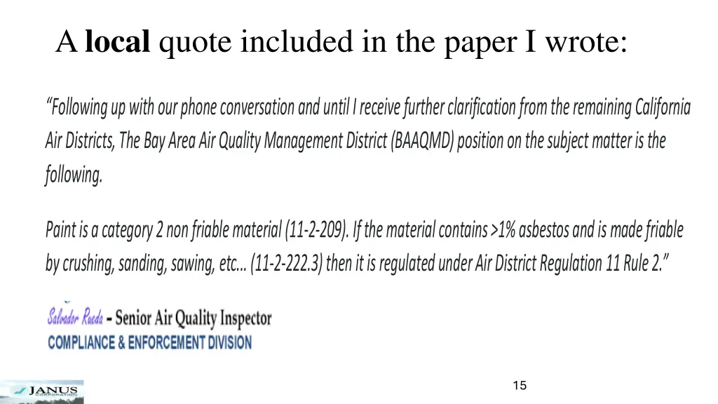 a local quote included in the paper i wrote
