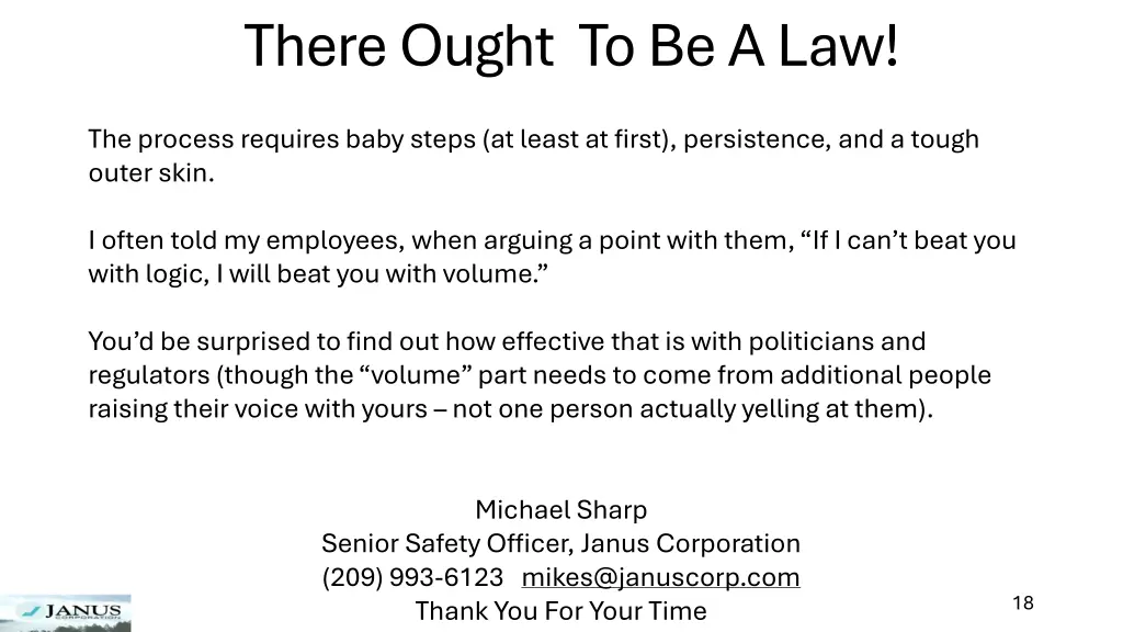 there ought to be a law 9