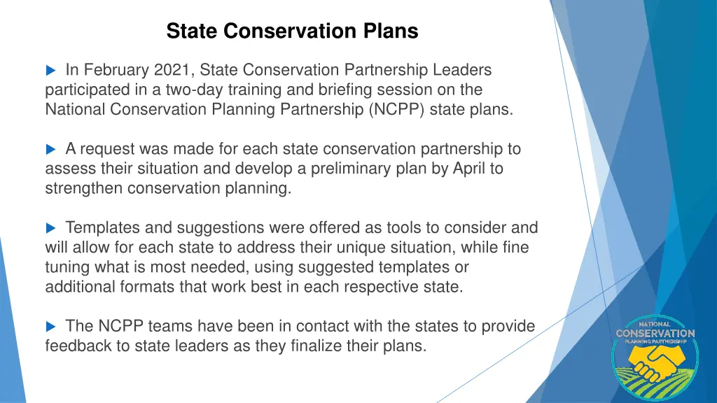 state conservation plans