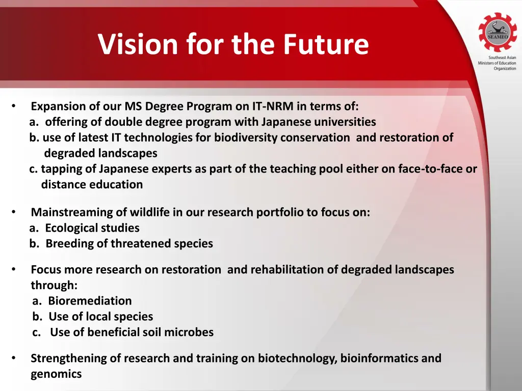 vision for the future