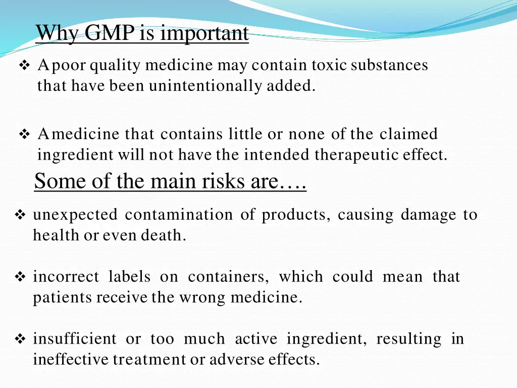 why gmp is important