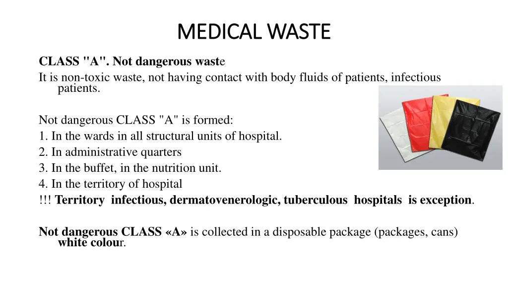 medical waste medical waste