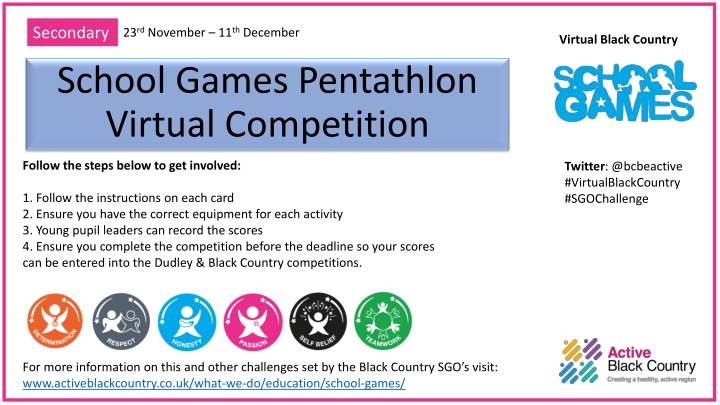 secondary school games pentathlon virtual