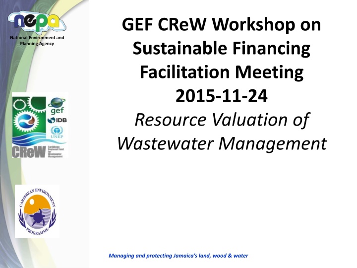 gef crew workshop on sustainable financing