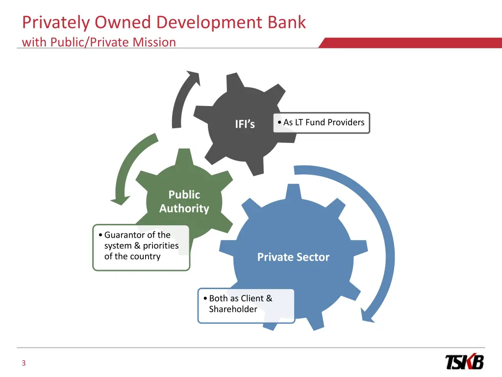 privately owned development bank with public