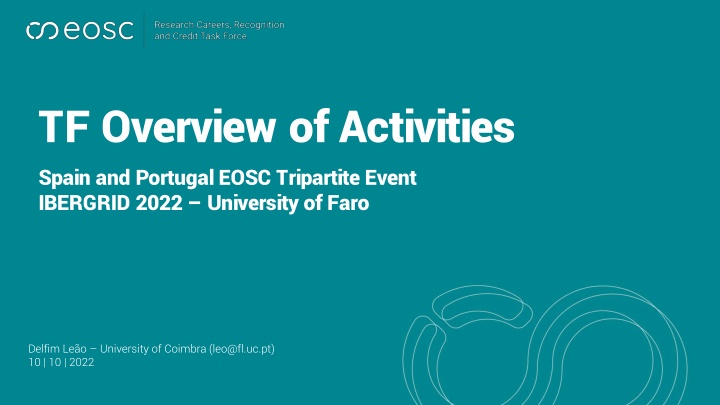 tf overview of activities spain and portugal eosc