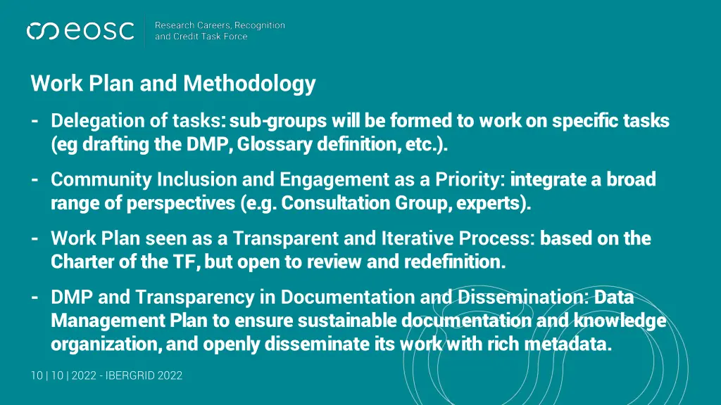 work plan and methodology delegation of tasks