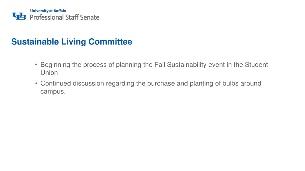 sustainable living committee