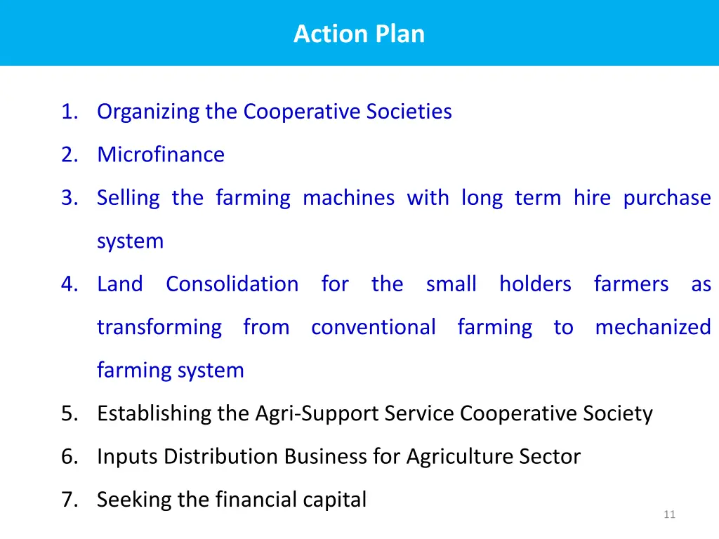 action plan