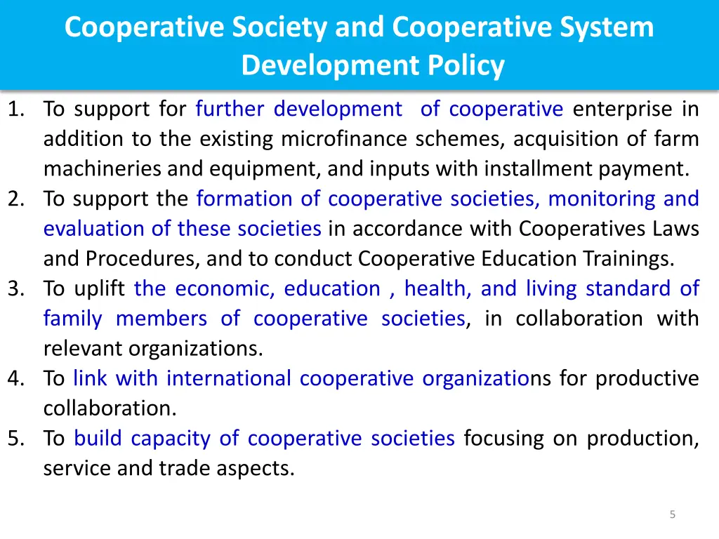 cooperative society and cooperative system