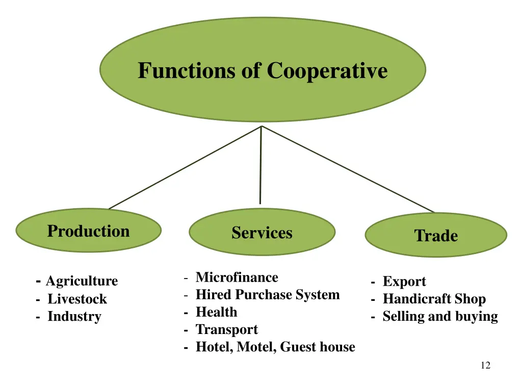 functions of cooperative
