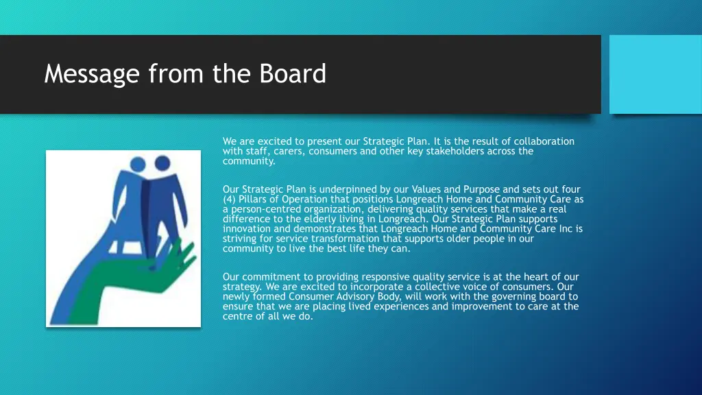 message from the board