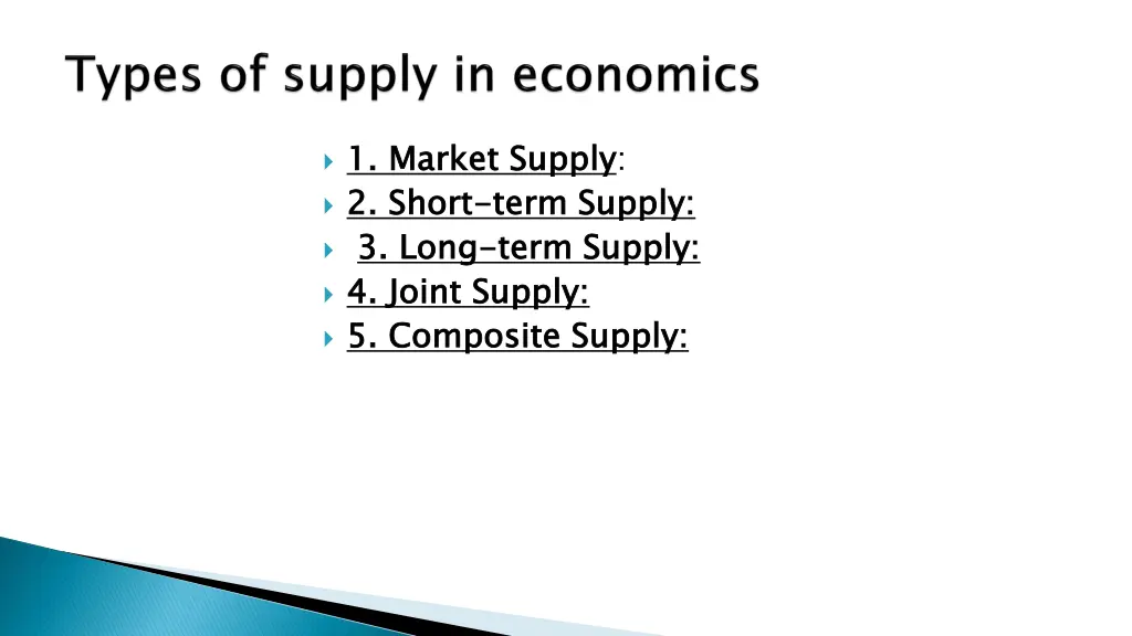 1 market 2 short 3 long 4 joint 5 composite