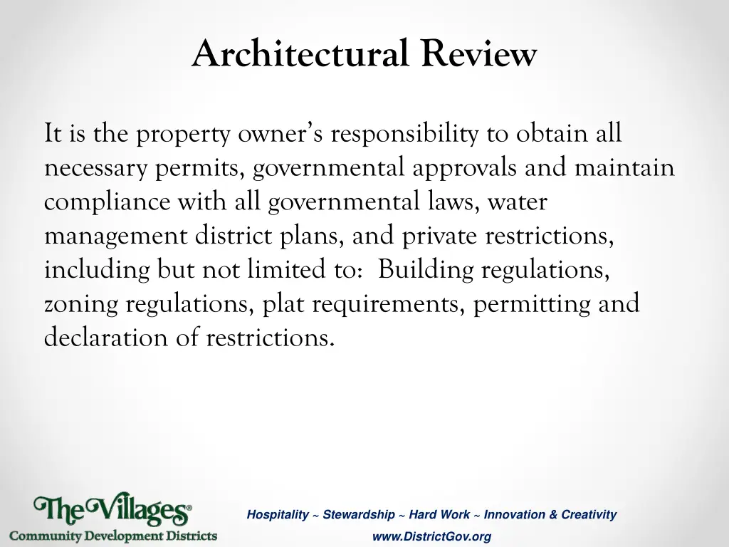 architectural review