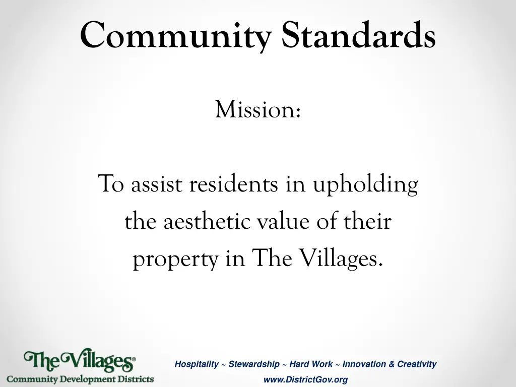 community standards