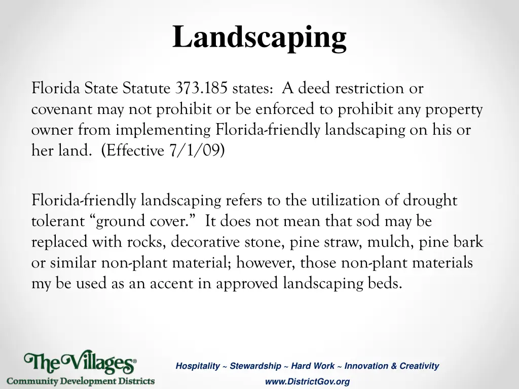 landscaping