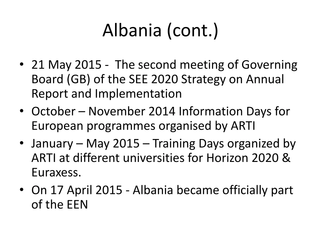 albania cont