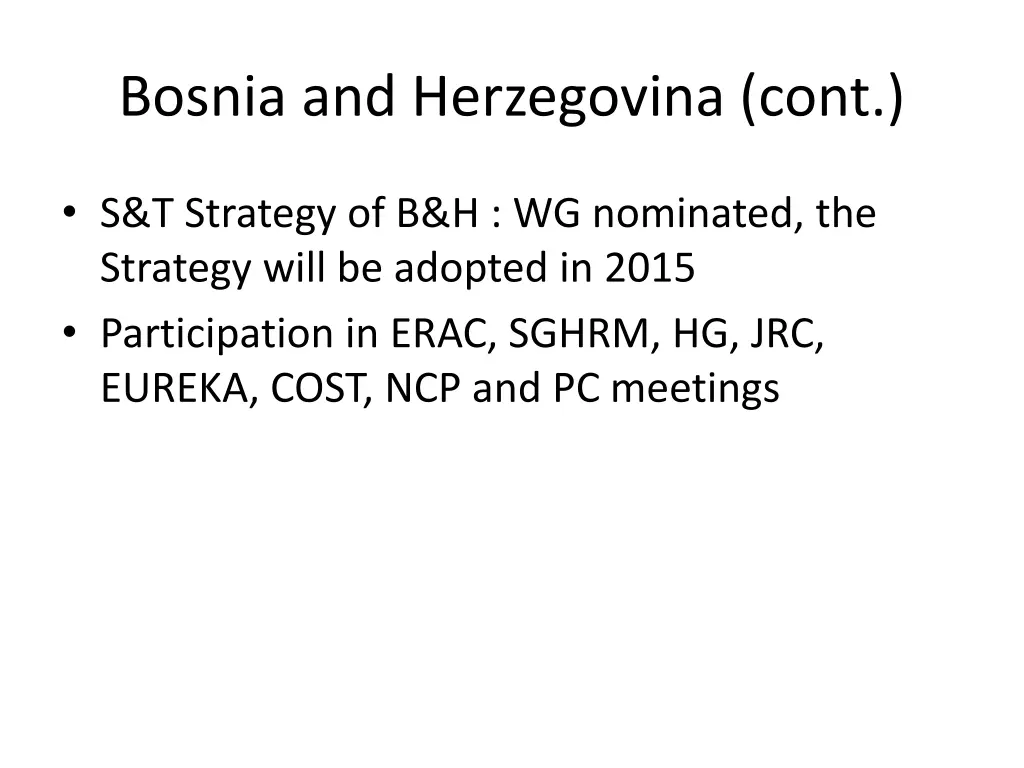 bosnia and herzegovina cont