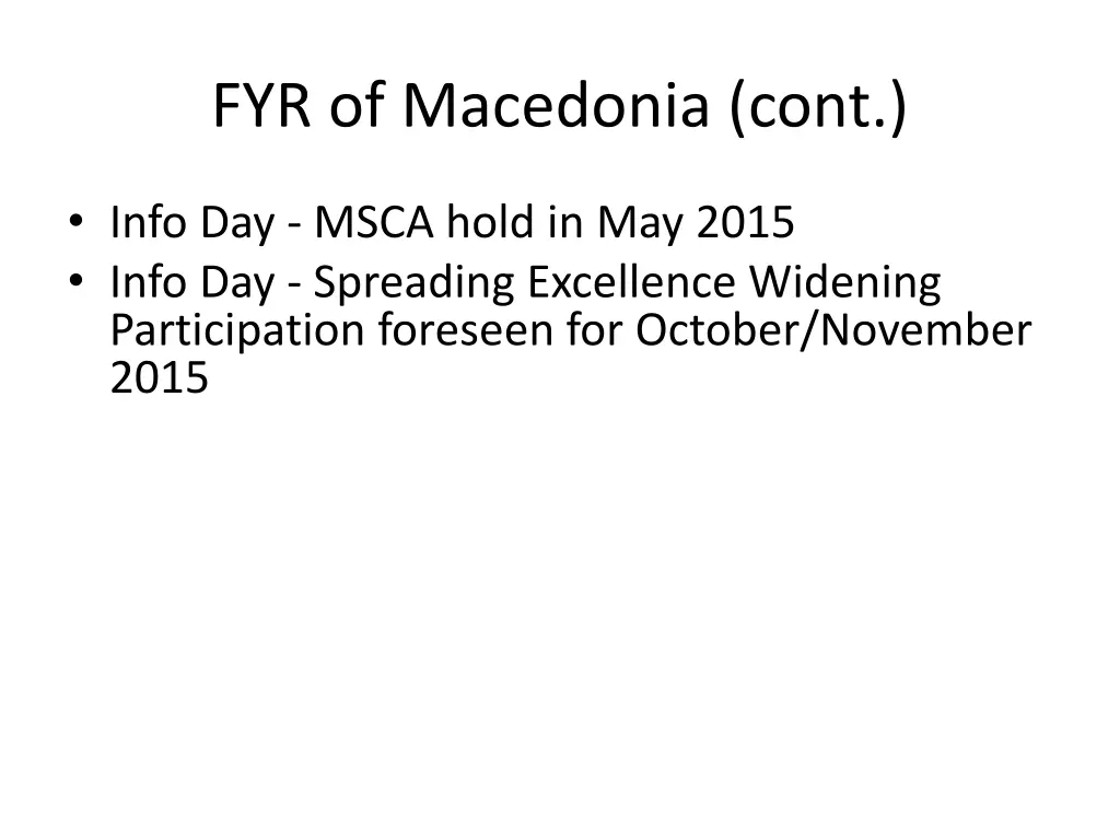 fyr of macedonia cont
