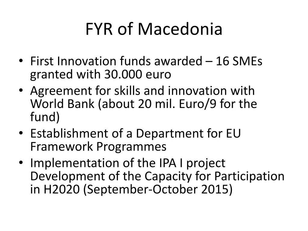 fyr of macedonia