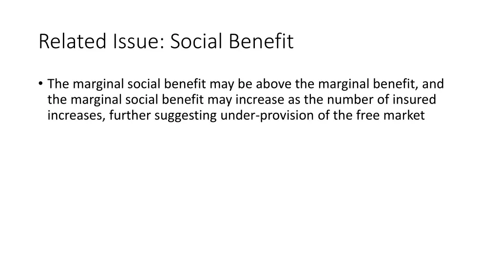 related issue social benefit