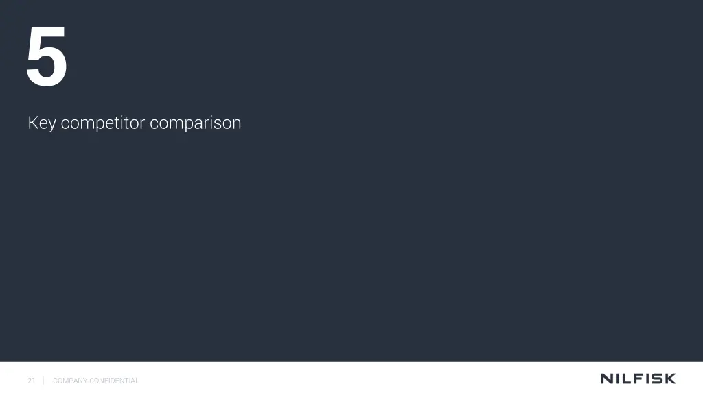 5 key competitor comparison