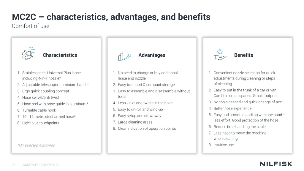mc2c characteristics advantages and benefits