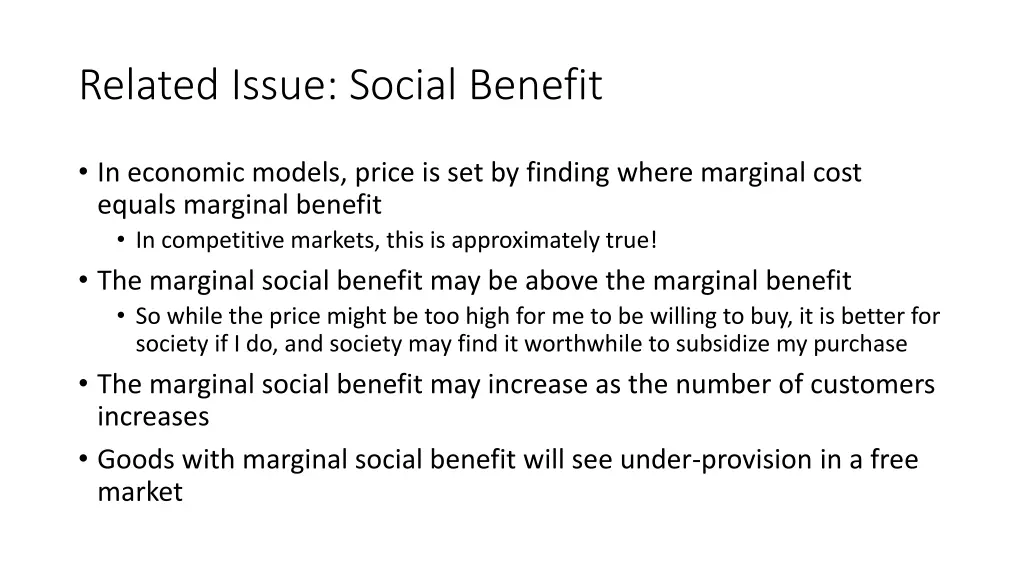related issue social benefit