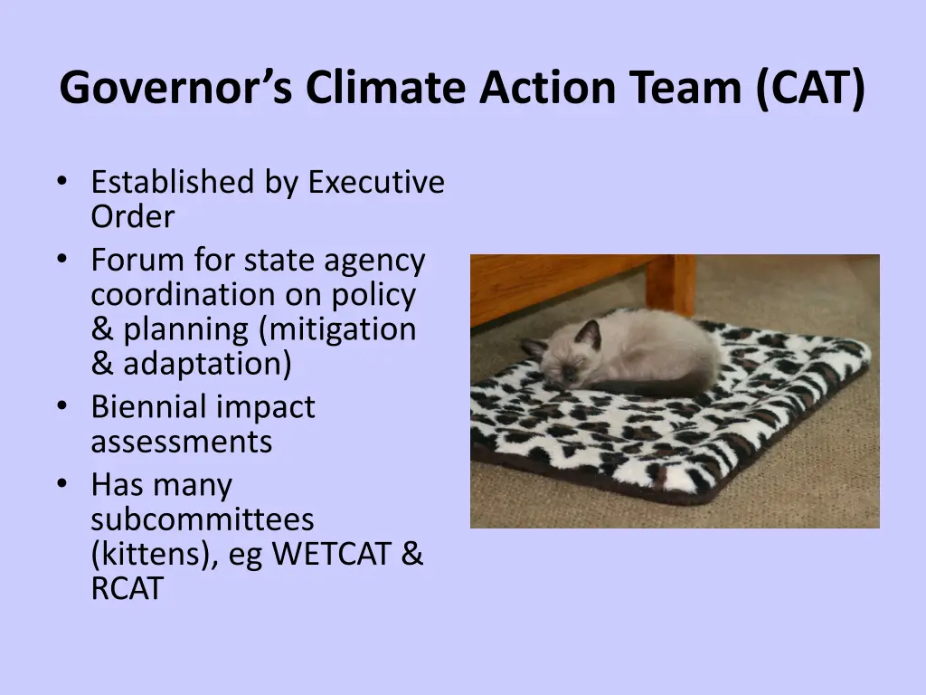 governor s climate action team cat
