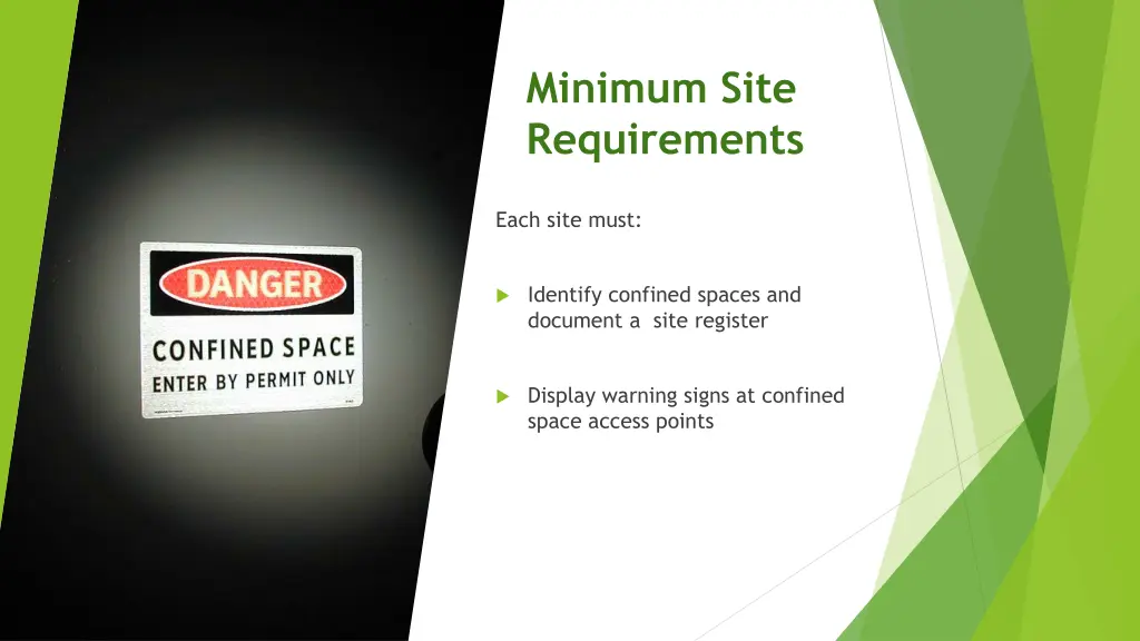 minimum site requirements