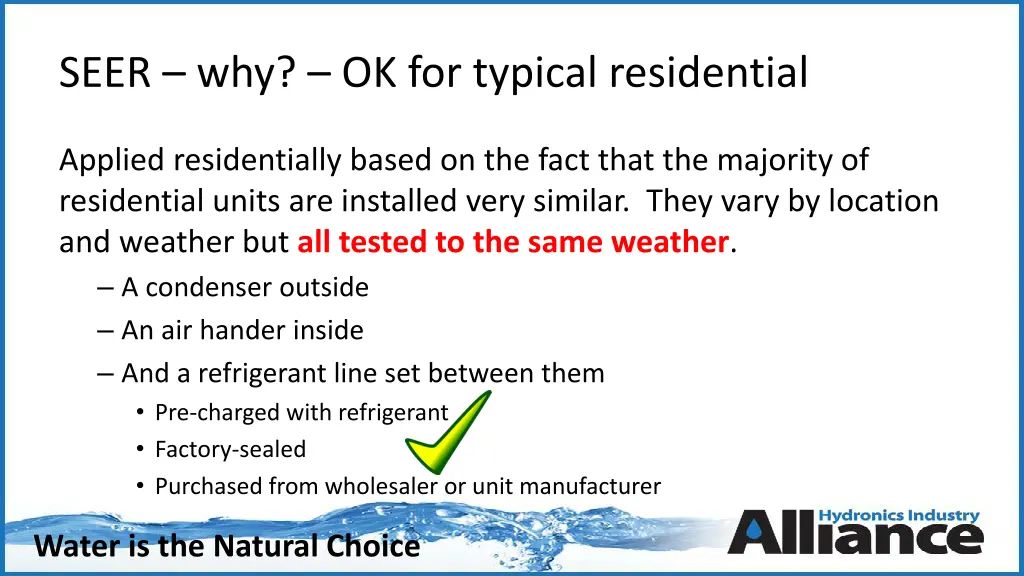 seer why ok for typical residential