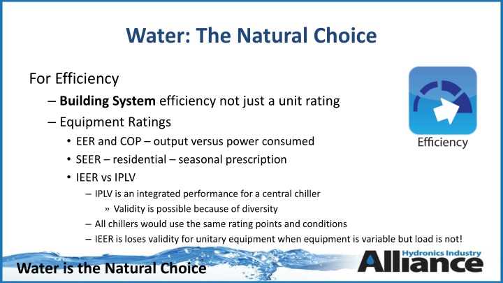 water the natural choice