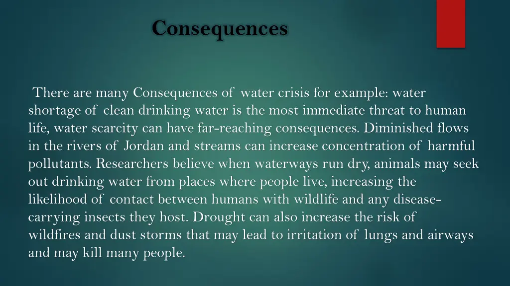 consequences