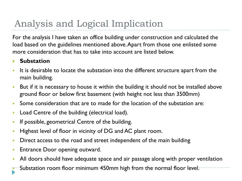 analysis and logical implication